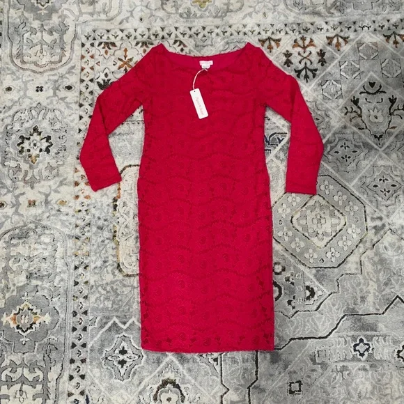 NWT Ingrid & Isabel hot pink lace maternity dress NWT Ingrid & Isabel hot pink lace maternity dress